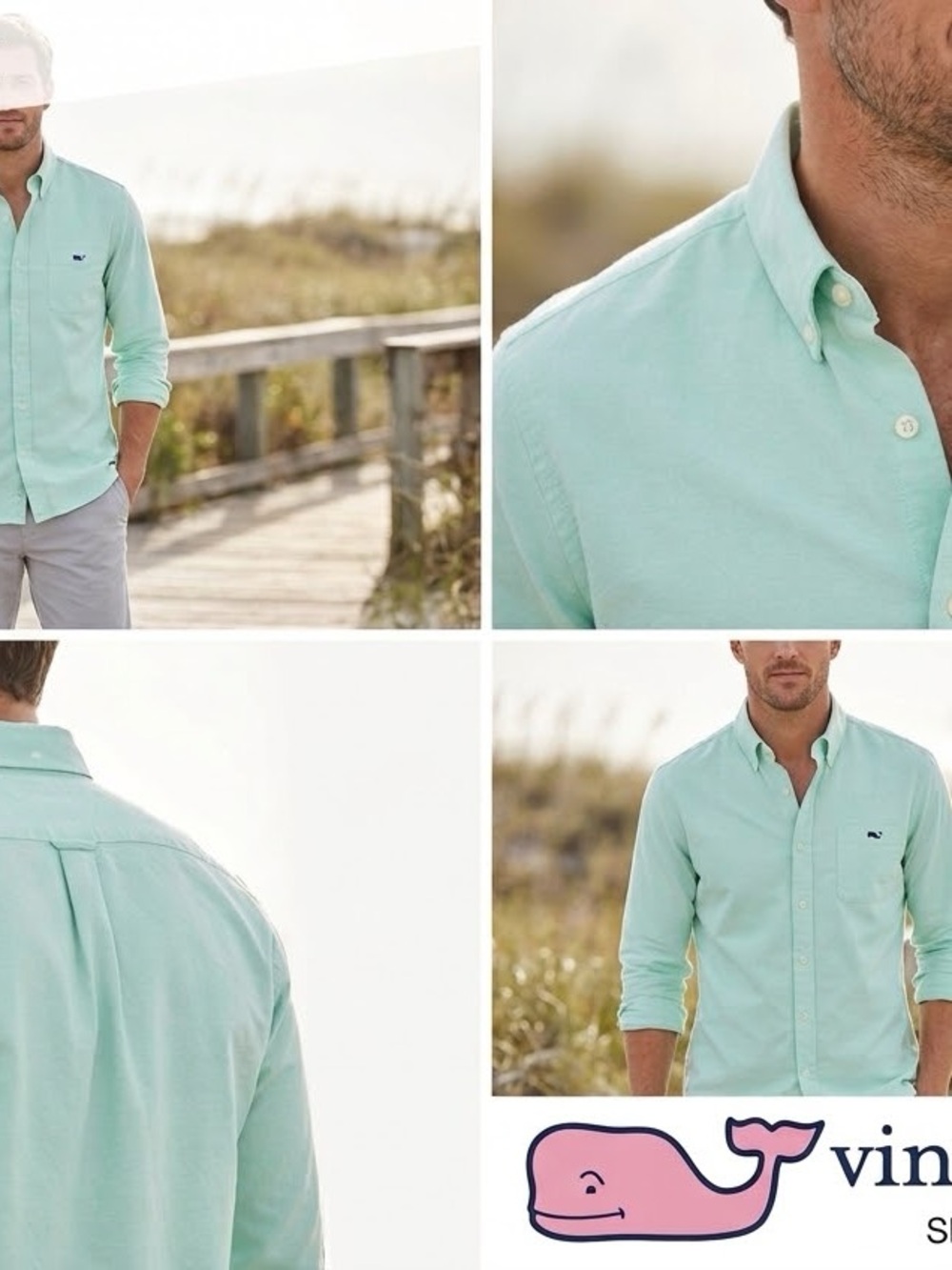 Vineyard Vines Mint Button-Down Shirt